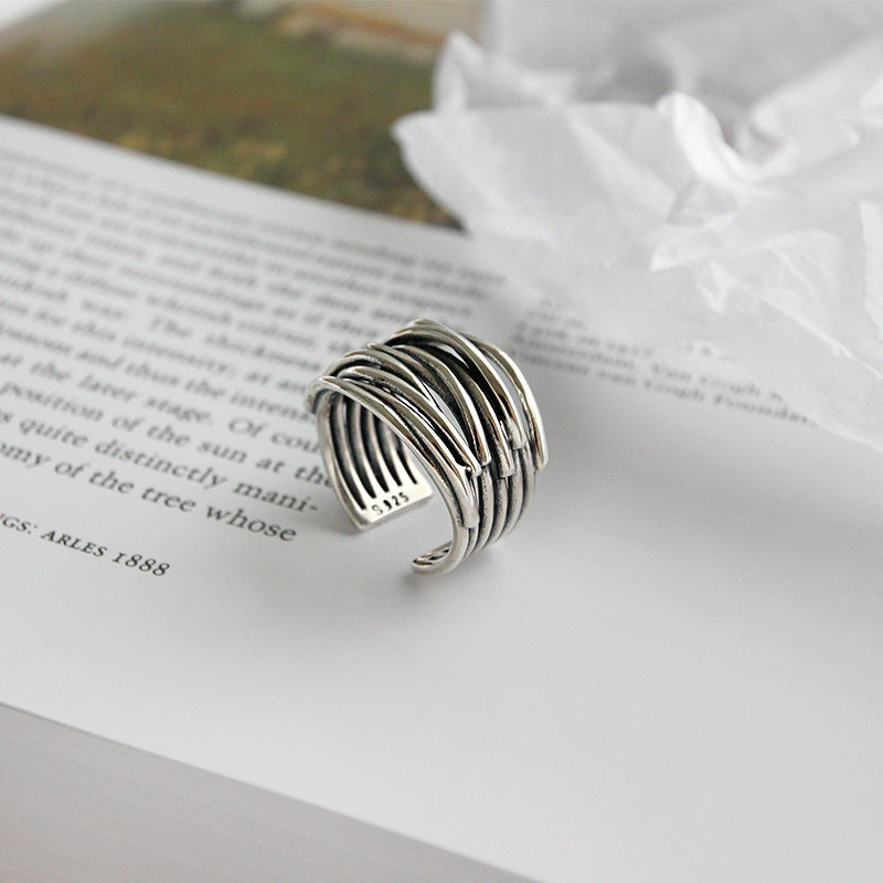 Bríd Layered Silver Ring