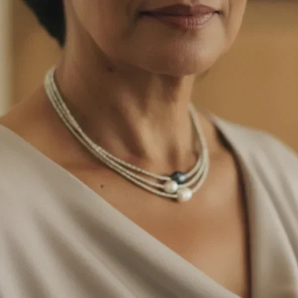 Natural pearl necklace