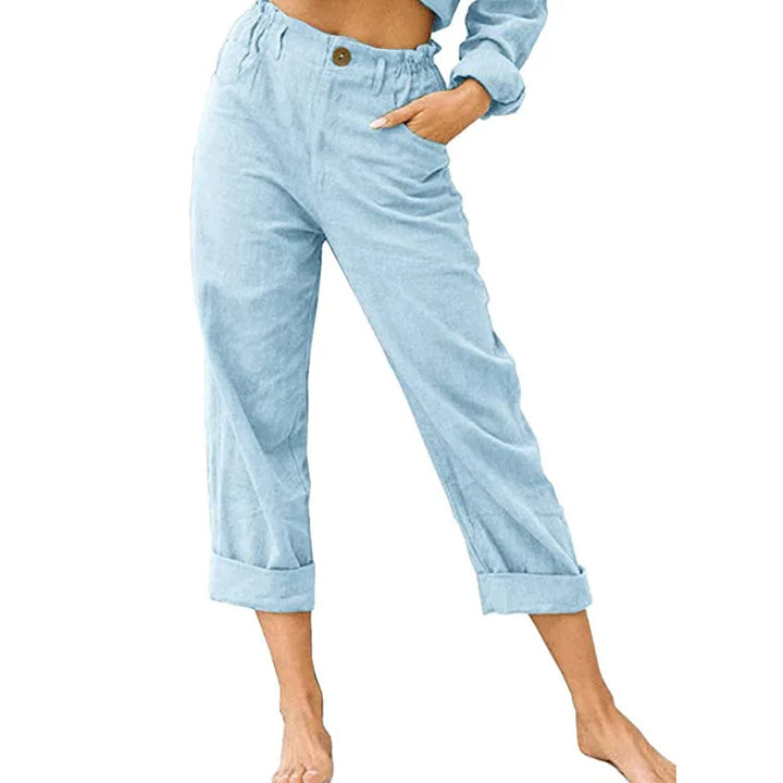 Kathleen Relaxed Cropped Trousers