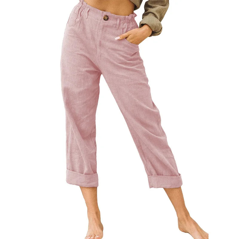 Kathleen Relaxed Cropped Trousers