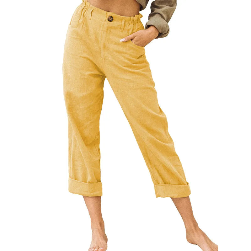 Kathleen Relaxed Cropped Trousers