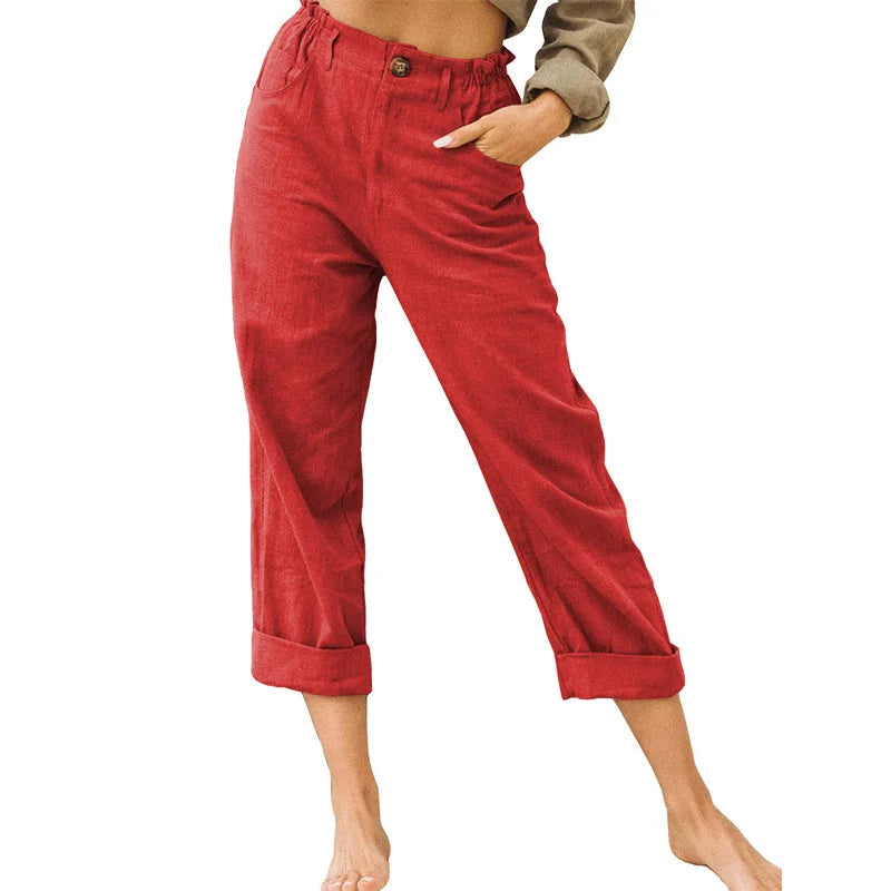 Kathleen Relaxed Cropped Trousers