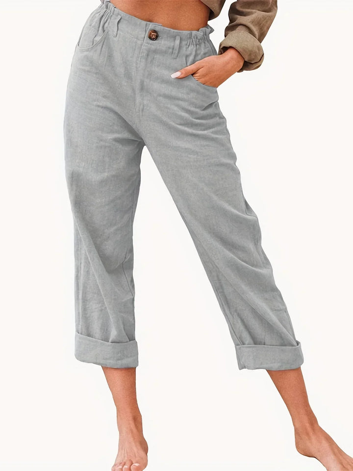 Kathleen Relaxed Cropped Trousers