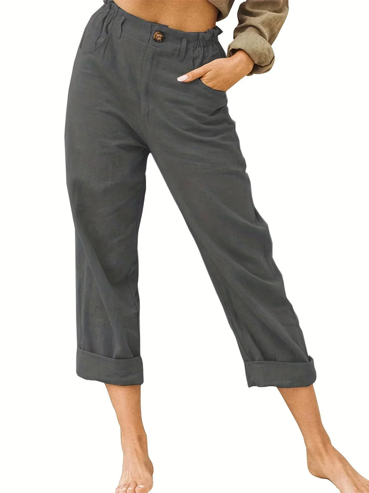 Kathleen Relaxed Cropped Trousers