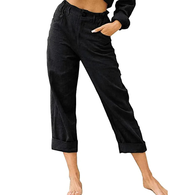 Kathleen Relaxed Cropped Trousers