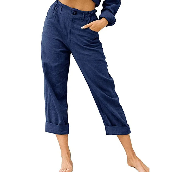Kathleen Relaxed Cropped Trousers