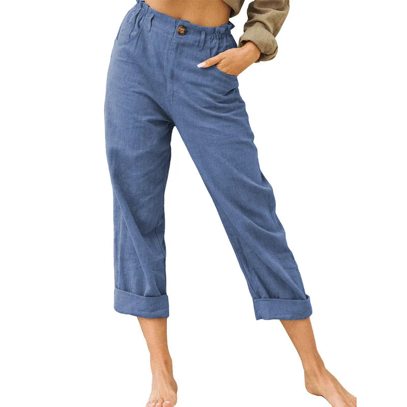 Kathleen Relaxed Cropped Trousers