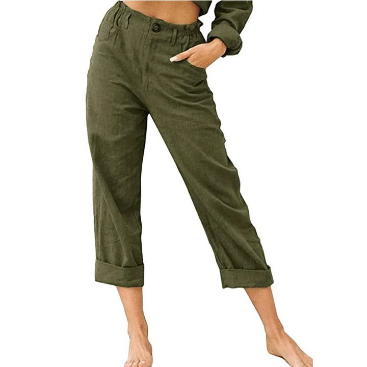 Kathleen Relaxed Cropped Trousers