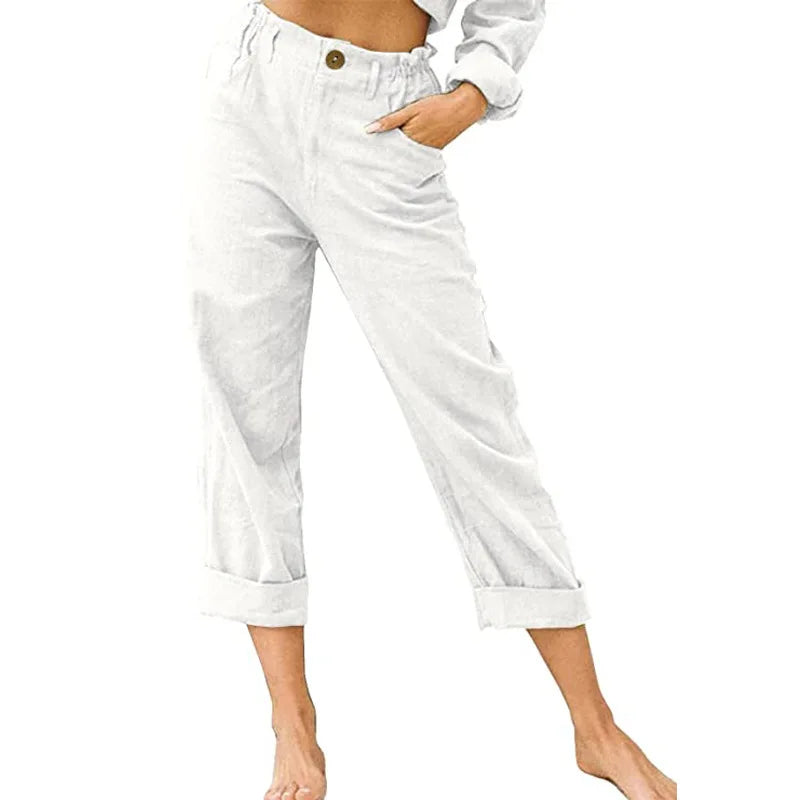 Kathleen Relaxed Cropped Trousers