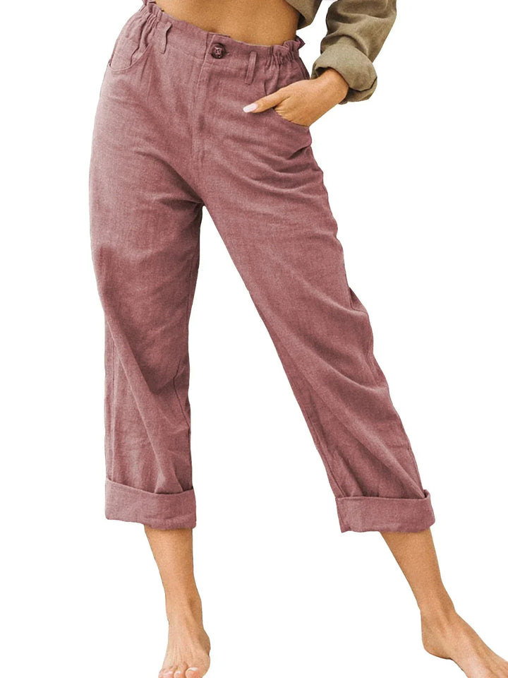 Kathleen Relaxed Cropped Trousers