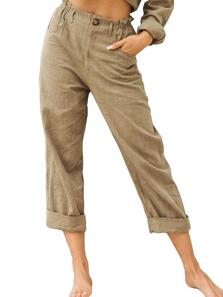 Kathleen Relaxed Cropped Trousers