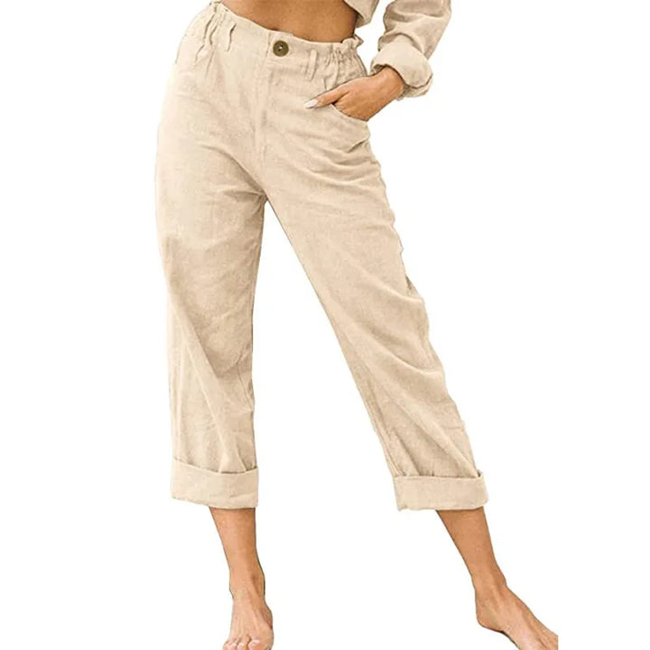 Kathleen Relaxed Cropped Trousers