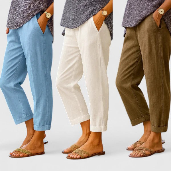 Aoife Easy Cropped Trousers
