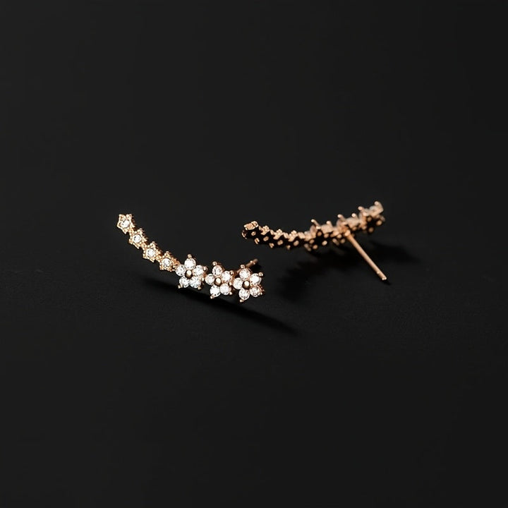 Róisín Floral Crystal Earrings