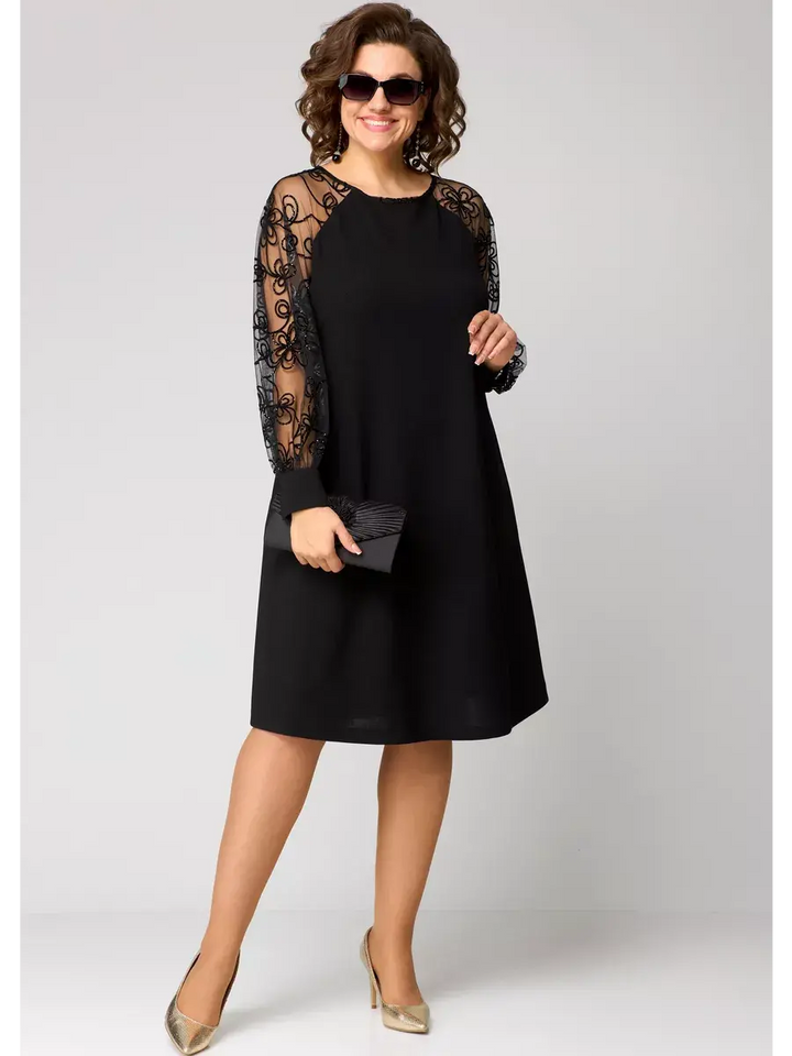 Barbara | An elegant, sexy black lace dress