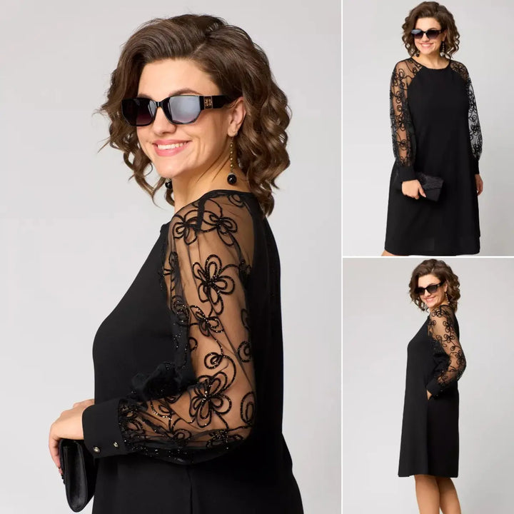 Barbara | An elegant, sexy black lace dress