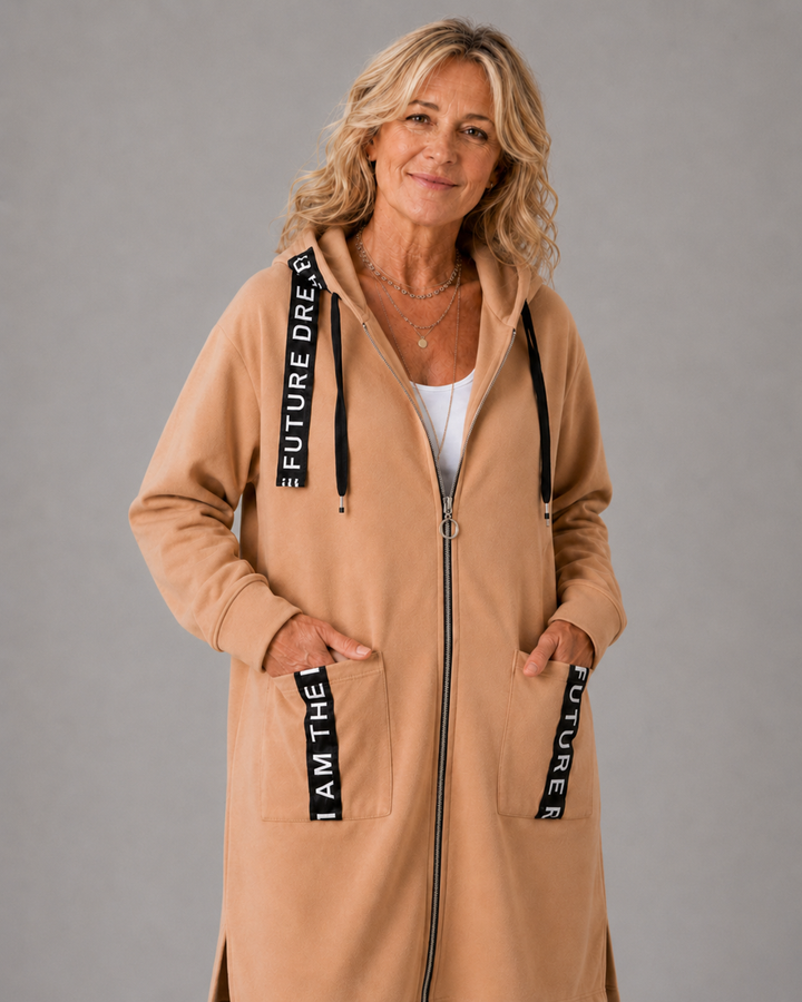 Eileen Fleece-Lined Hooded Coat