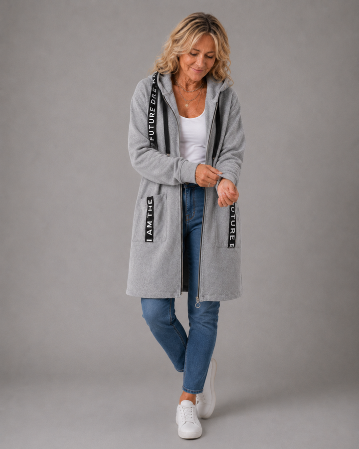Eileen Fleece-Lined Hooded Coat
