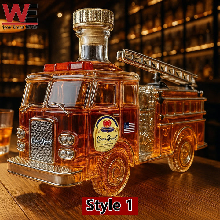 A bottle of Fire Truck whisky