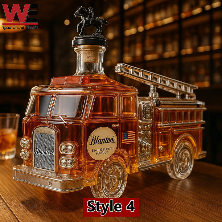 A bottle of Fire Truck whisky