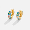 Ciara Floral Hoop Earrings
