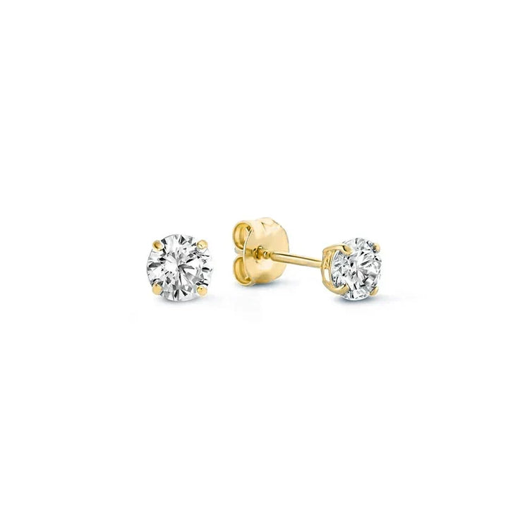 Nora Solitaire Stud Earrings