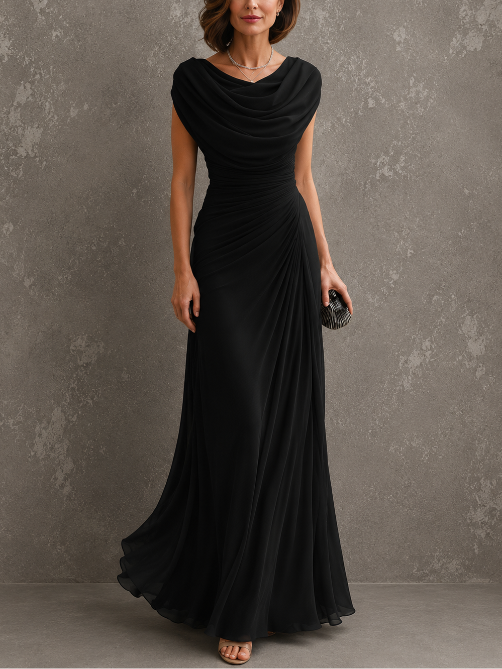 Jenna - Draped Maxi Dress