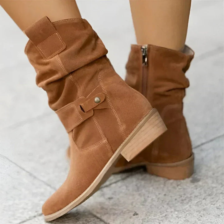 FRANCINE | LOW-HEELED ANKLE BOOTS