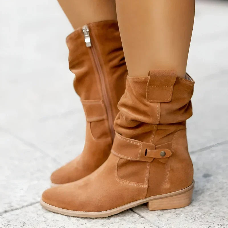 FRANCINE | LOW-HEELED ANKLE BOOTS