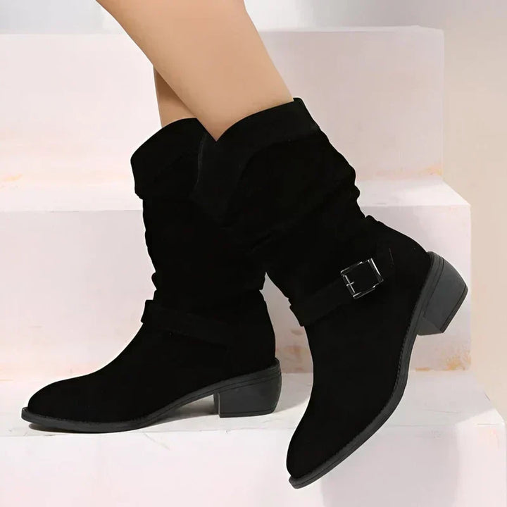 FRANCINE | LOW-HEELED ANKLE BOOTS