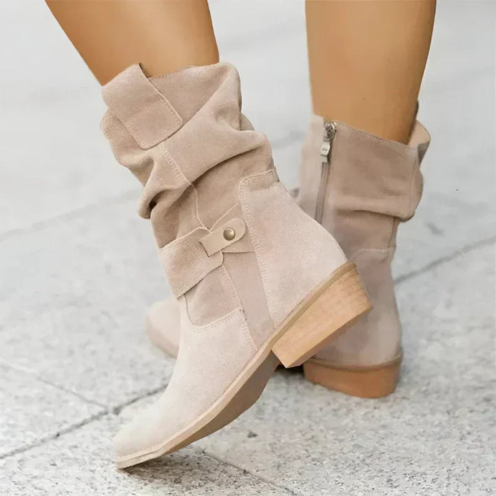 FRANCINE | LOW-HEELED ANKLE BOOTS