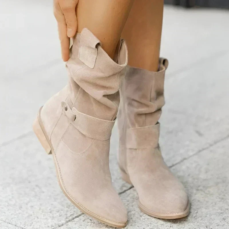 FRANCINE | LOW-HEELED ANKLE BOOTS