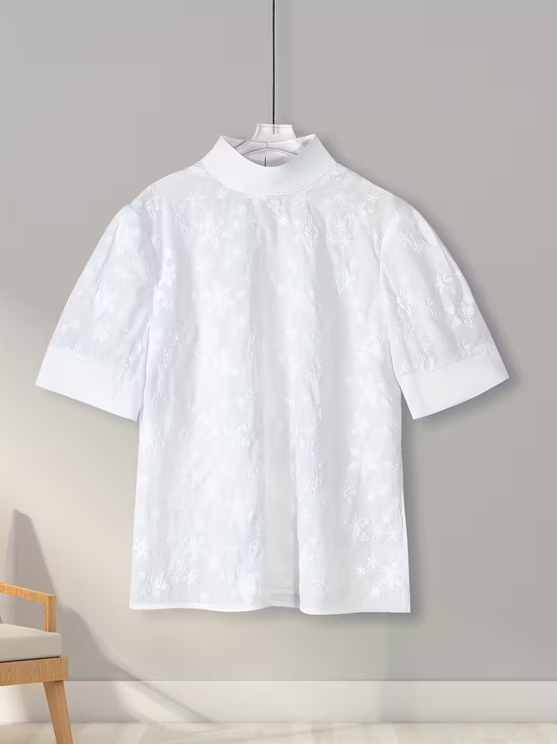 Gráinne Embroidered Floral Blouse
