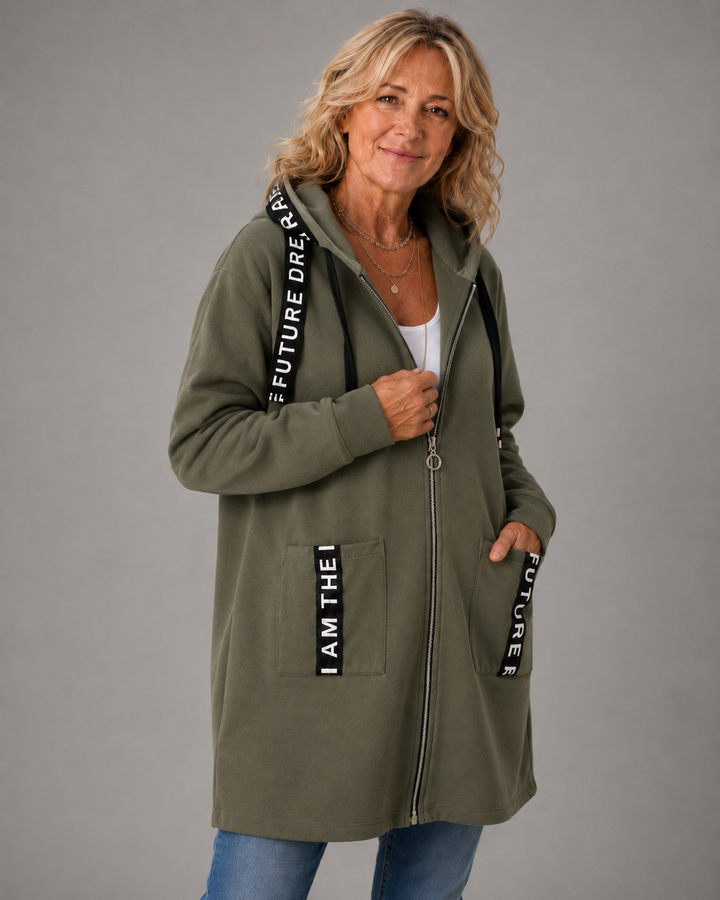 Eileen Fleece-Lined Hooded Coat